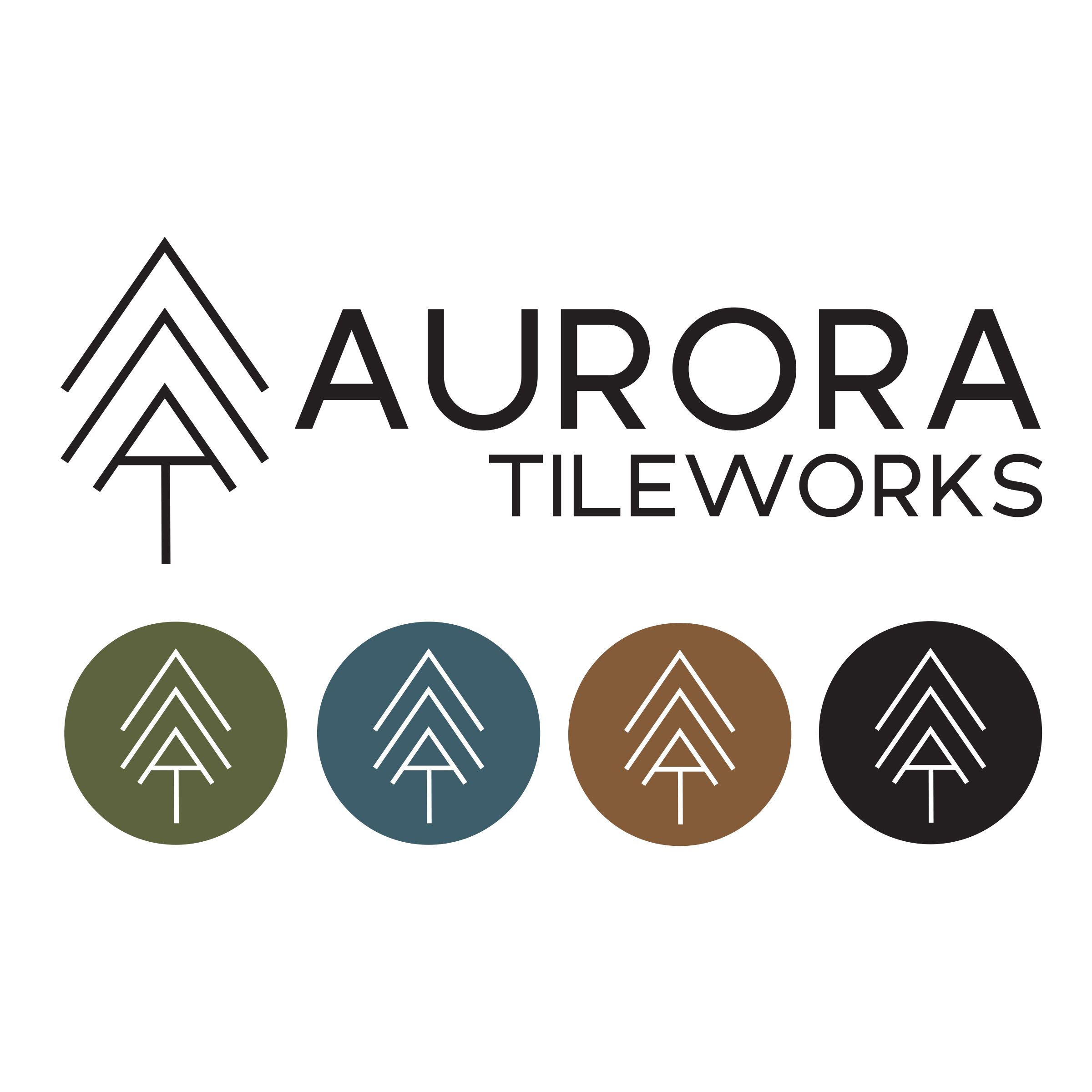 Aurora Tileworks Branding