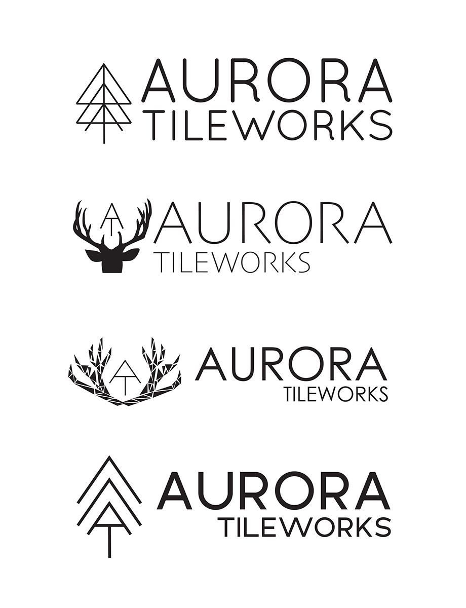 Aurora Tileworks Branding